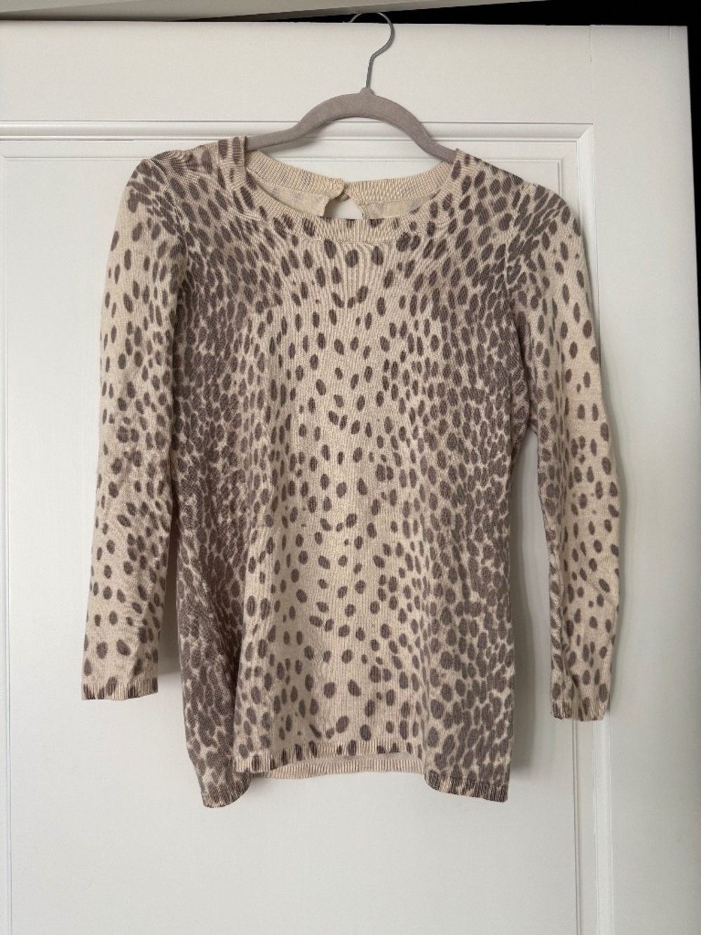 Rebecca Taylor Animal Print Sweater XS